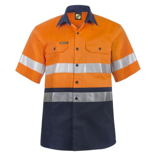 Mens Two Tone Short Sleeve Shirt With CSR Tape