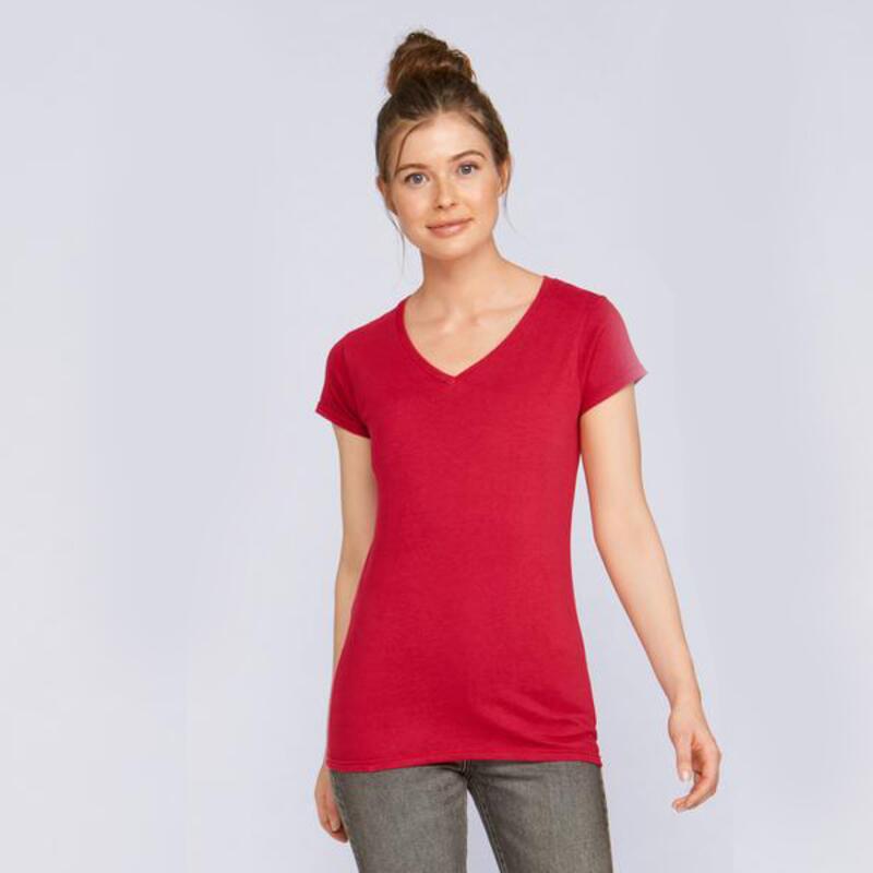 Womens Softstyle V-Neck Tee Shirt Thumbnail