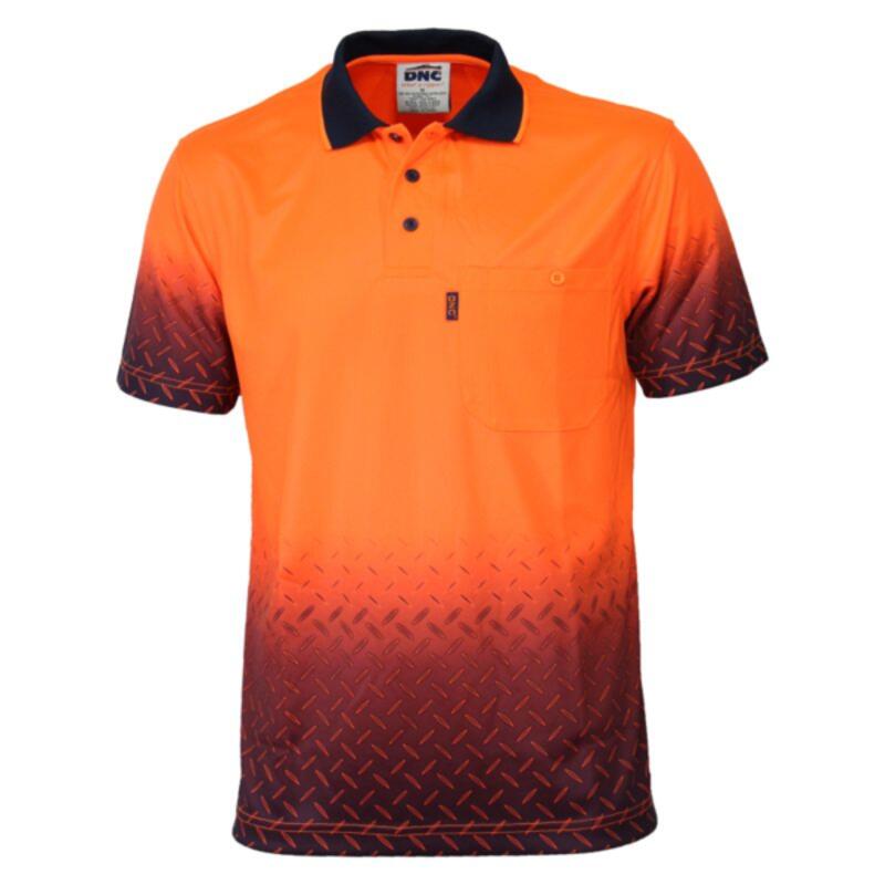 HiVis Sublimated Diamond Plate Polo Thumbnail
