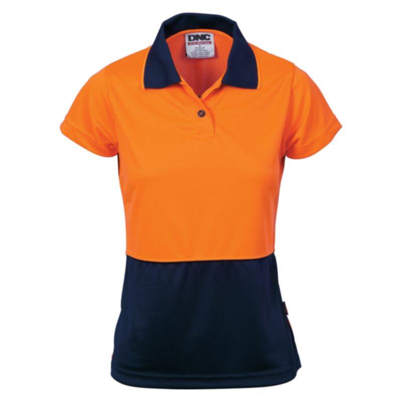 Womens HiVis Two Tone Polo - Short Sleeve Thumbnail