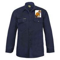 Mens Long Sleeve Cotton Drill Shirt Thumbnail