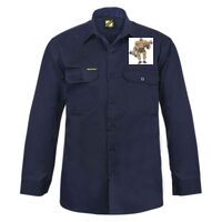 Mens Long Sleeve Cotton Drill Shirt Thumbnail