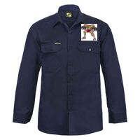 Mens Long Sleeve Cotton Drill Shirt Thumbnail