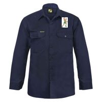 Mens Long Sleeve Cotton Drill Shirt Thumbnail