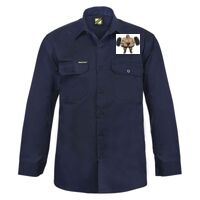 Mens Long Sleeve Cotton Drill Shirt Thumbnail