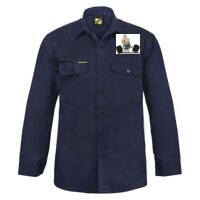 Mens Long Sleeve Cotton Drill Shirt Thumbnail