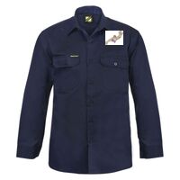 Mens Long Sleeve Cotton Drill Shirt Thumbnail