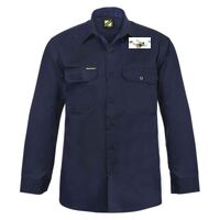 Mens Long Sleeve Cotton Drill Shirt Thumbnail
