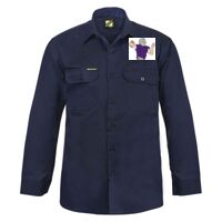Mens Long Sleeve Cotton Drill Shirt Thumbnail