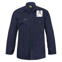 Mens Long Sleeve Cotton Drill Shirt Thumbnail