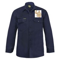 Mens Long Sleeve Cotton Drill Shirt Thumbnail