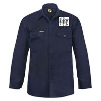Mens Long Sleeve Cotton Drill Shirt Thumbnail
