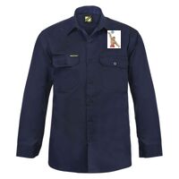Mens Long Sleeve Cotton Drill Shirt Thumbnail