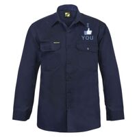 Mens Long Sleeve Cotton Drill Shirt Thumbnail