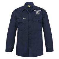 Mens Long Sleeve Cotton Drill Shirt Thumbnail