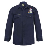 Mens Long Sleeve Cotton Drill Shirt Thumbnail
