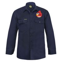 Mens Long Sleeve Cotton Drill Shirt Thumbnail