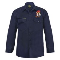 Mens Long Sleeve Cotton Drill Shirt Thumbnail