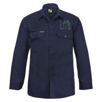 Mens Long Sleeve Cotton Drill Shirt Thumbnail