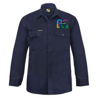 Mens Long Sleeve Cotton Drill Shirt Thumbnail