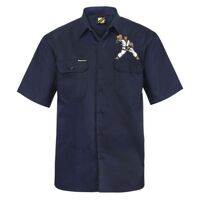 Mens Short Sleeve Cotton Drill Shirt Thumbnail