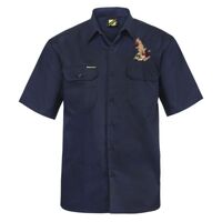Mens Short Sleeve Cotton Drill Shirt Thumbnail