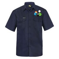 Mens Short Sleeve Cotton Drill Shirt Thumbnail