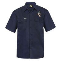 Mens Short Sleeve Cotton Drill Shirt Thumbnail