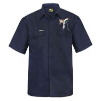 Mens Short Sleeve Cotton Drill Shirt Thumbnail