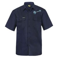 Mens Short Sleeve Cotton Drill Shirt Thumbnail