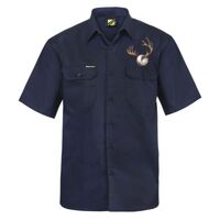 Mens Short Sleeve Cotton Drill Shirt Thumbnail