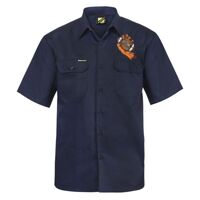 Mens Short Sleeve Cotton Drill Shirt Thumbnail