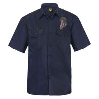 Mens Short Sleeve Cotton Drill Shirt Thumbnail
