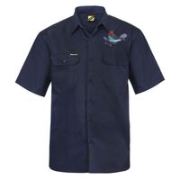 Mens Short Sleeve Cotton Drill Shirt Thumbnail