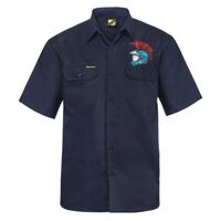 Mens Short Sleeve Cotton Drill Shirt Thumbnail