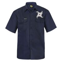 Mens Short Sleeve Cotton Drill Shirt Thumbnail