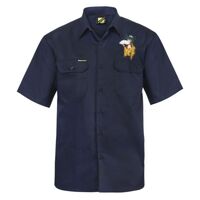 Mens Short Sleeve Cotton Drill Shirt Thumbnail