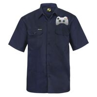 Mens Short Sleeve Cotton Drill Shirt Thumbnail