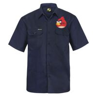 Mens Short Sleeve Cotton Drill Shirt Thumbnail