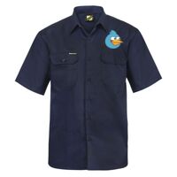 Mens Short Sleeve Cotton Drill Shirt Thumbnail
