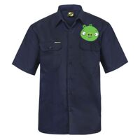 Mens Short Sleeve Cotton Drill Shirt Thumbnail