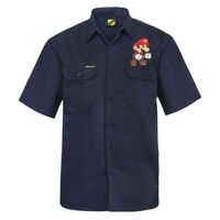 Mens Short Sleeve Cotton Drill Shirt Thumbnail