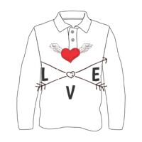 Custom Full Sublimated Long Sleeve Polo (MOQ 10) Thumbnail