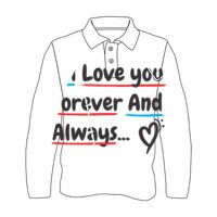 Custom Full Sublimated Long Sleeve Polo (MOQ 10) Thumbnail